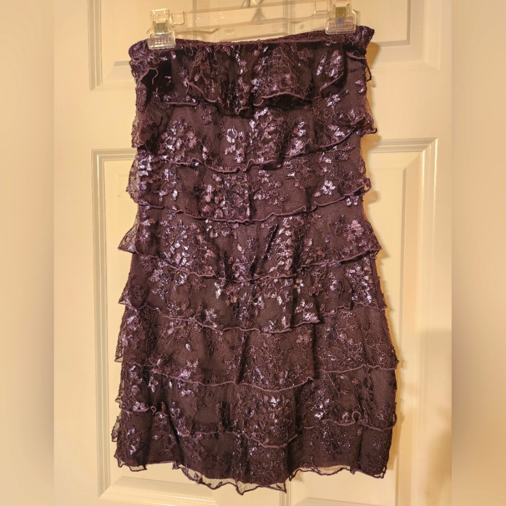 Express mini ruffle dress